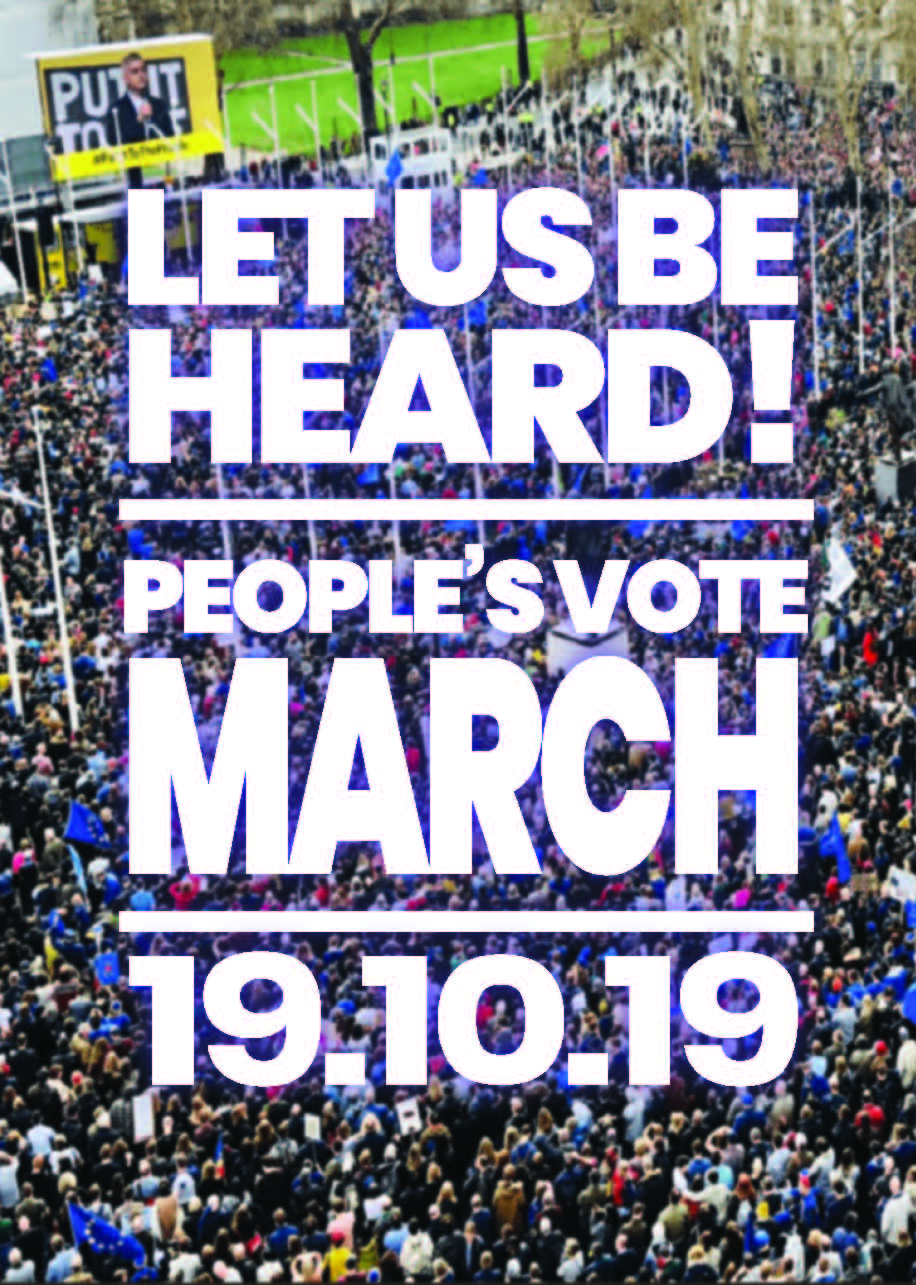Arrangements for the People’s Vote March – 19 October 2019
